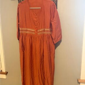 Rust Orange Women's Dress